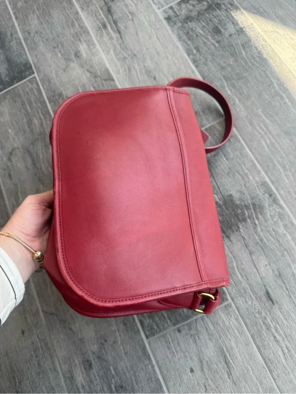 Coach 9790 Vintage Red City Leather Shoulder/Crossbody Bag - Picture 4 of 14